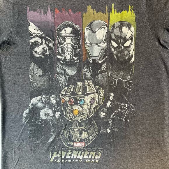 Marvel Avengers Men’s Short Sleeve T-shirt size S (34/36), Gray, Infinity War - Picture 5 of 8